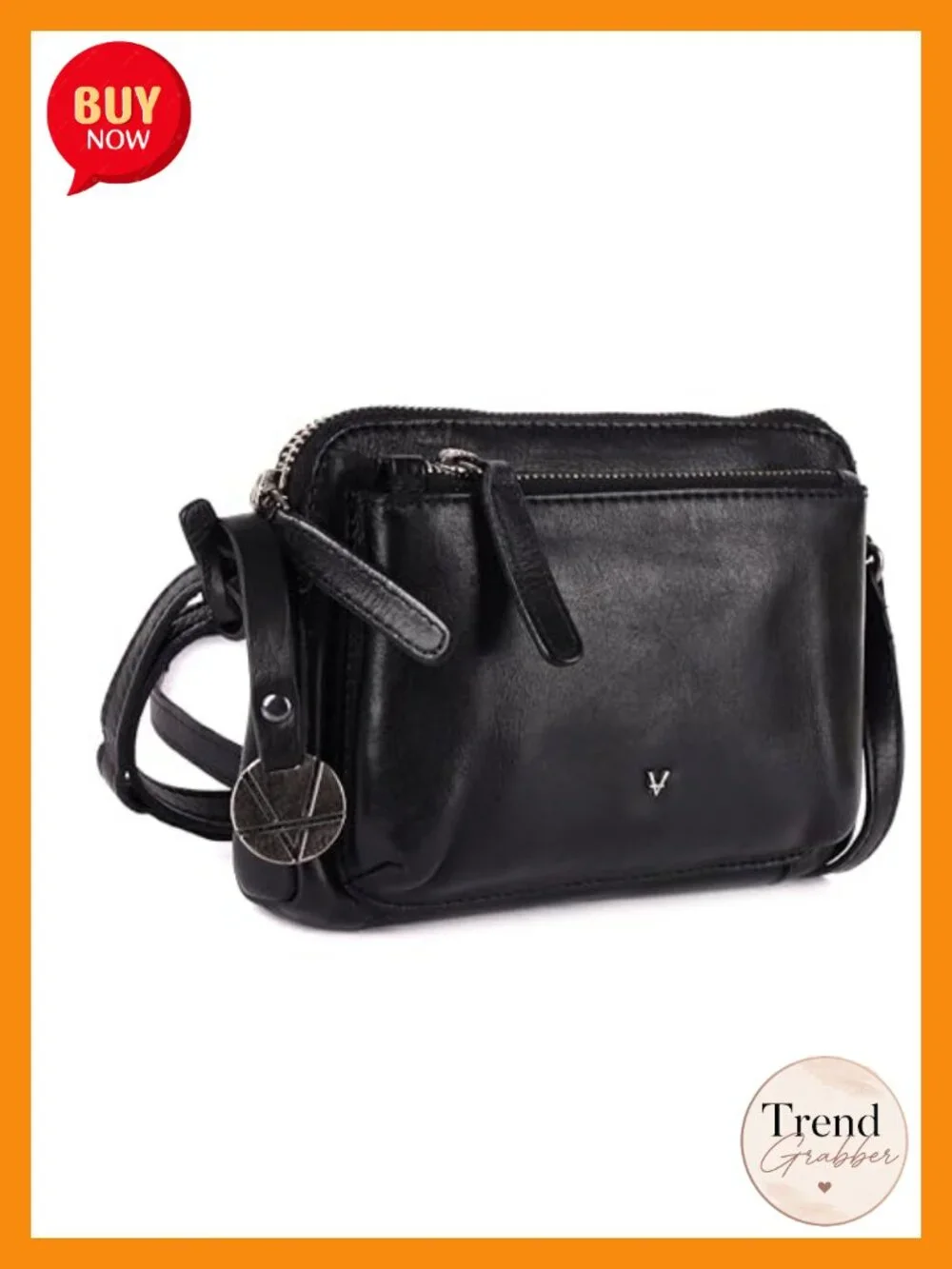 Genuine Italian Leather Small Crossbody Sling Bag RFID Blocking